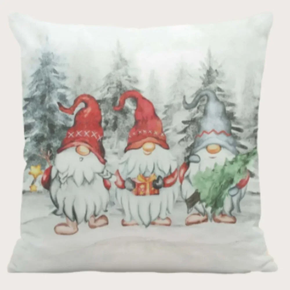🎄 NEW🎄  Christmas Elf Print Cushion Cover
